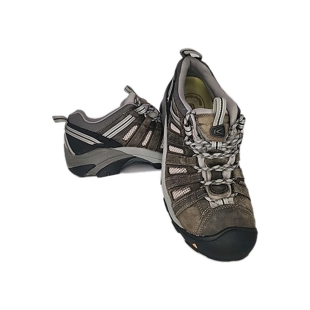 Keen Utility Flint Low Men's‎ 8D  Gargoyle/Forest Night Steel Toe Waterproof